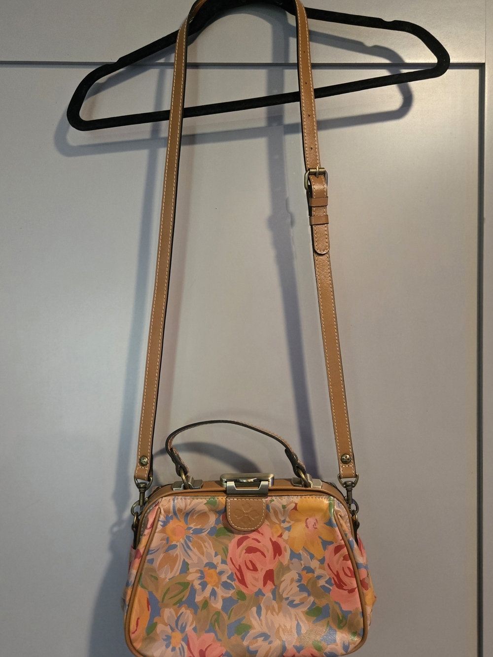 Patricia Nash Gracchi Satchel - Citrus Rose
